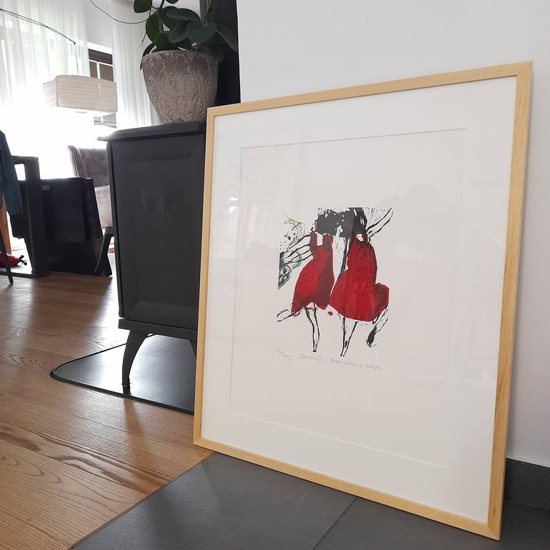 Original Dada Abstract Printmaking by Marta Wakula-Mac