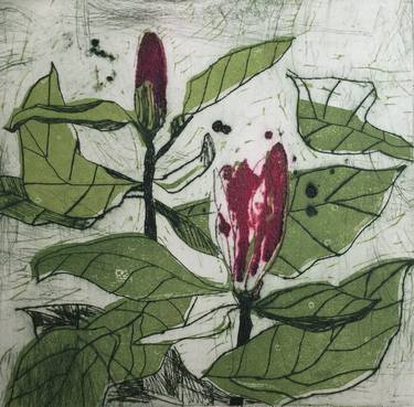 Print of Expressionism Nature Printmaking by Marta Wakula-Mac