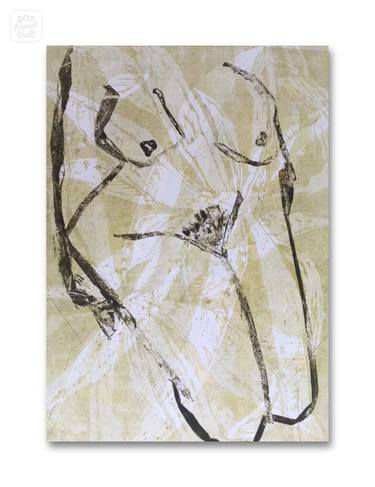 Original Abstract Nude Printmaking by Marta Wakula-Mac
