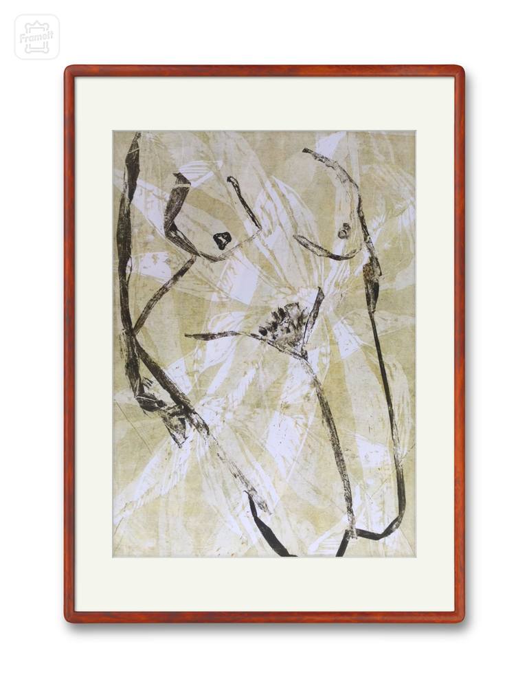 Original Abstract Nude Printmaking by Marta Wakula-Mac