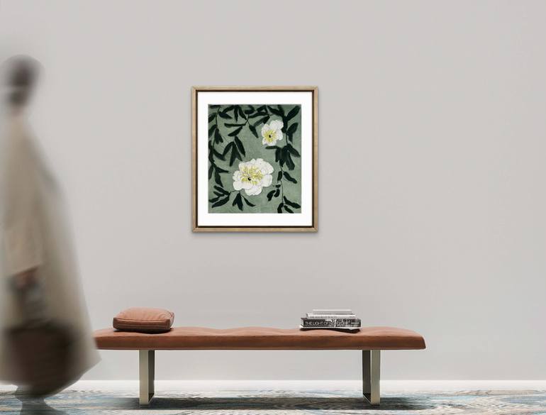 Original Abstract Nature Printmaking by Marta Wakula-Mac
