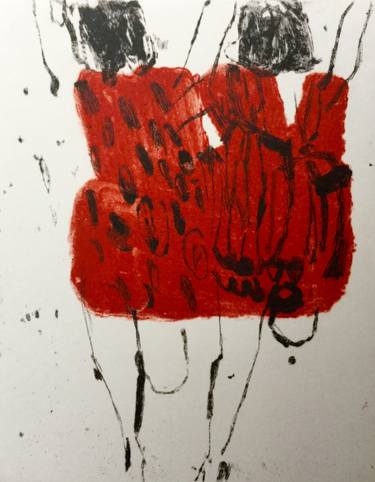 Print of Abstract Women Printmaking by Marta Wakula-Mac