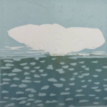 Original Expressionism Seascape Printmaking by Marta Wakula-Mac