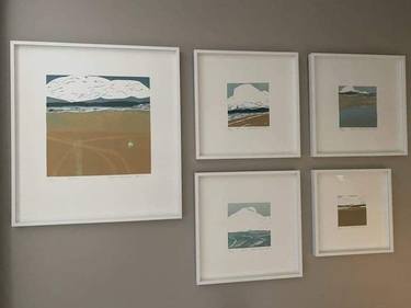 Original Expressionism Seascape Printmaking by Marta Wakula-Mac