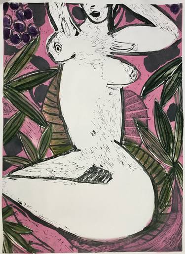 Print of Nude Printmaking by Marta Wakula-Mac