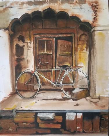 Print of Abstract Expressionism Bicycle Paintings by Natasha Zareen