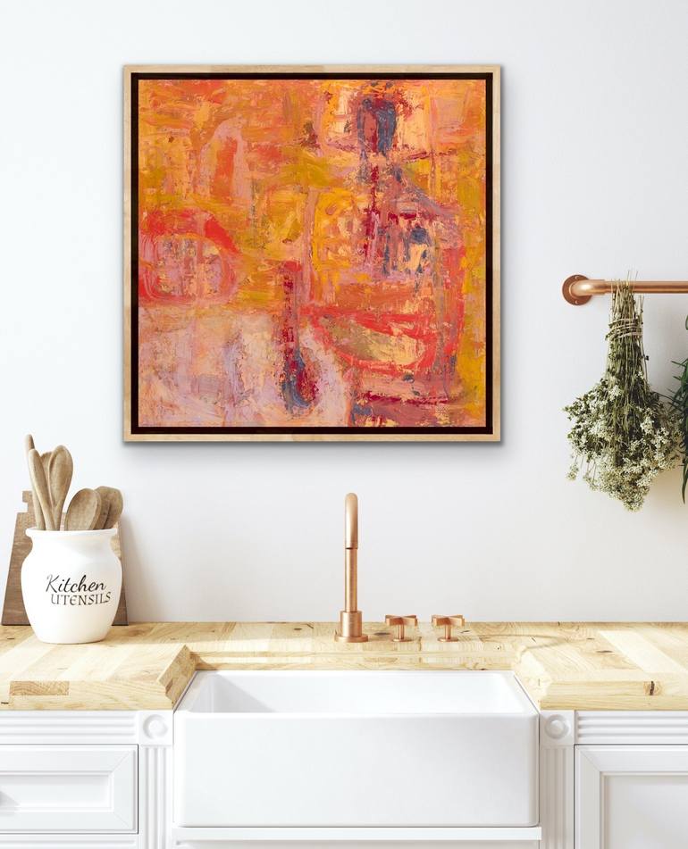 Original Abstract Expressionism Abstract Painting by Ruth Hunter
