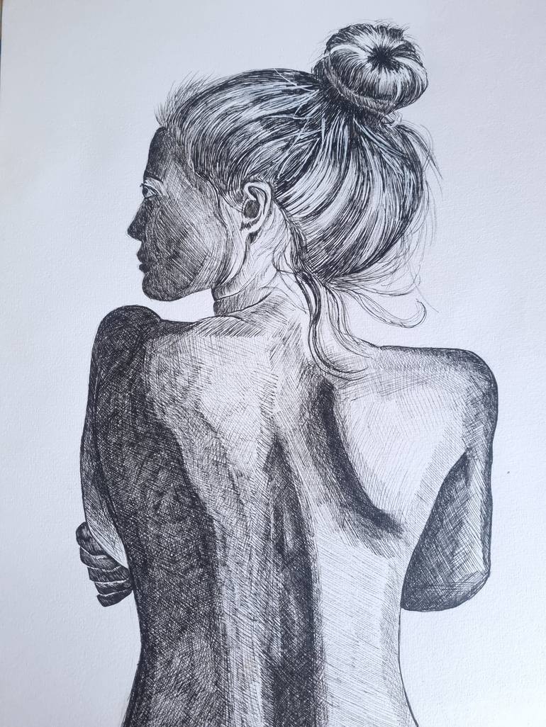 Print of Body Drawing by Lindsey Woodfield