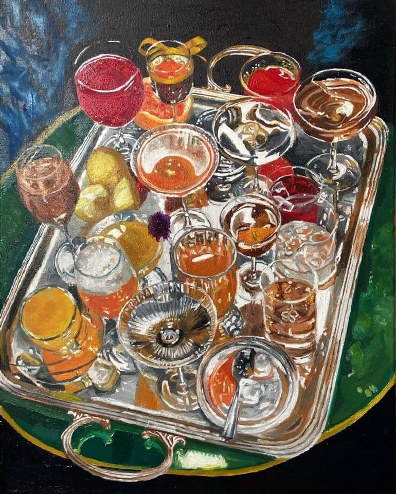 Original Realism Food & Drink Painting by Vytoria Pawloski Godiemski