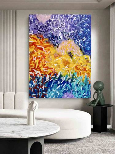 Original Abstract Expressionism Abstract Paintings by Zermina Khan