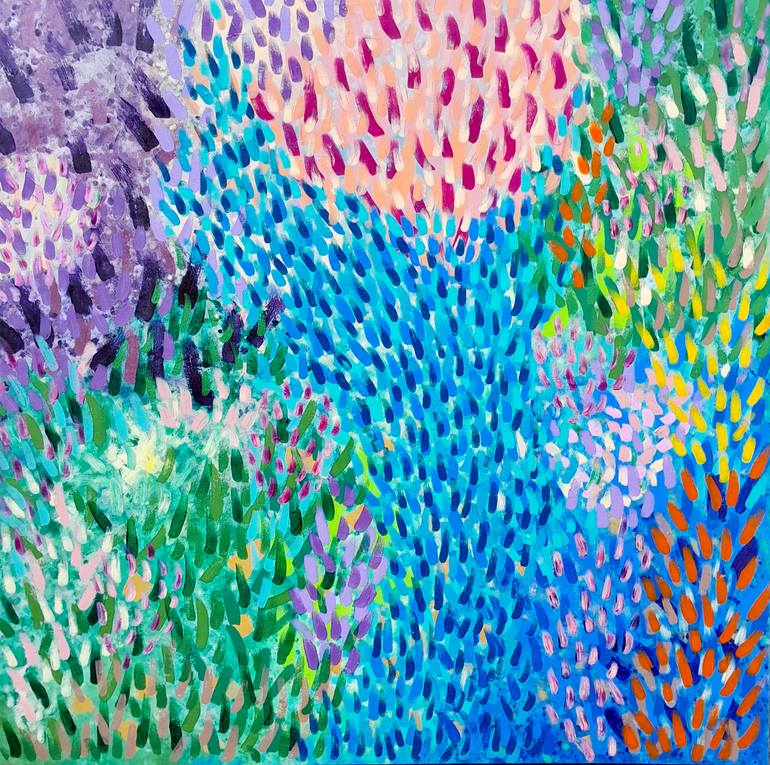 Original Color Field Painting Abstract Painting by Zermina Khan