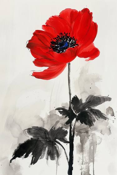 Red Flower Drawing | Beauty of Nature thumb