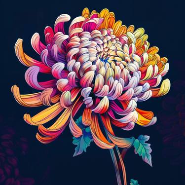 Colorful Flower Painting | Flower Illustration Painting thumb