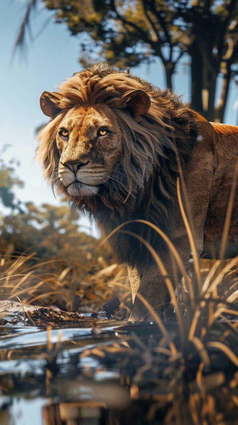 Lion Photography | The African Lion Photography by Cute Anime Arts 