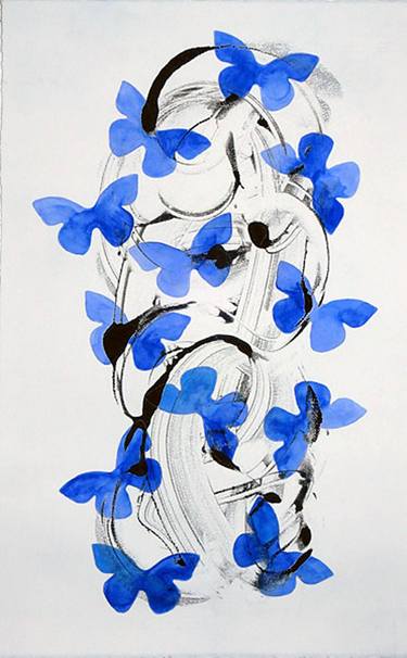 Original Abstract Nature Mixed Media by Tori  Lane-Williams