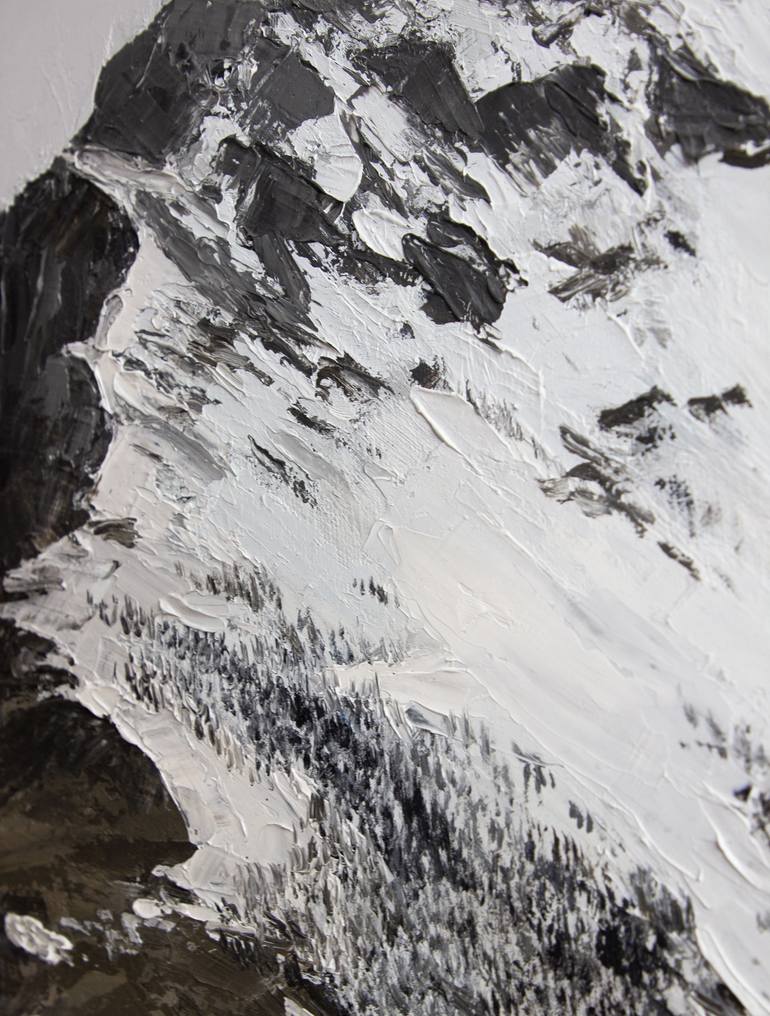 Original Impressionism Mountain Painting by Darya Babkevich