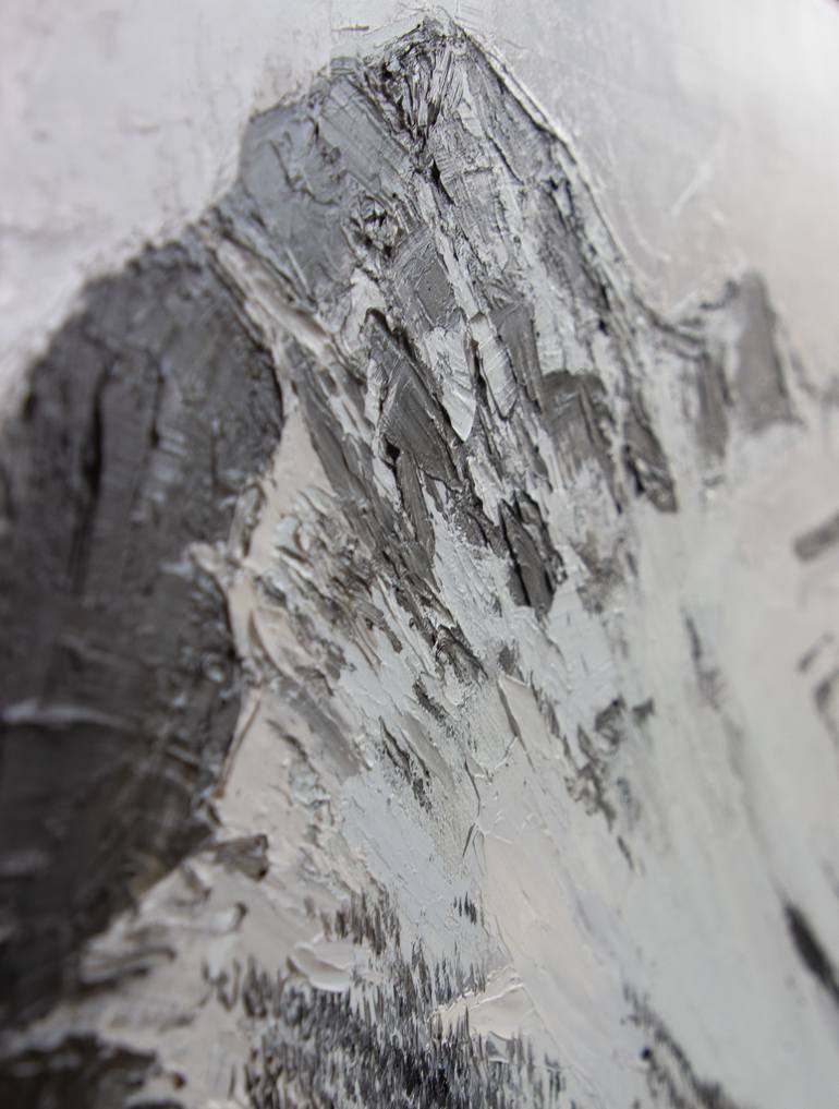 Original Impressionism Mountain Painting by Darya Babkevich