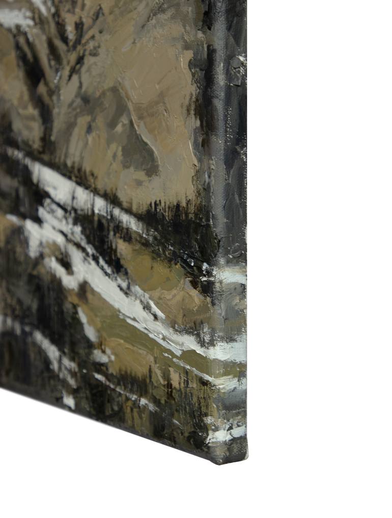 Original Impressionism Mountain Painting by Darya Babkevich
