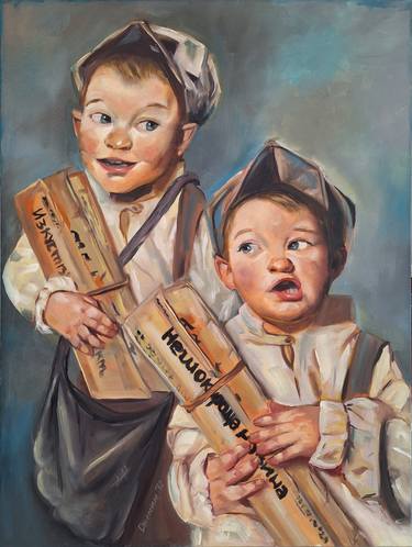 Original Children Painting by Dzhemile Ahmed