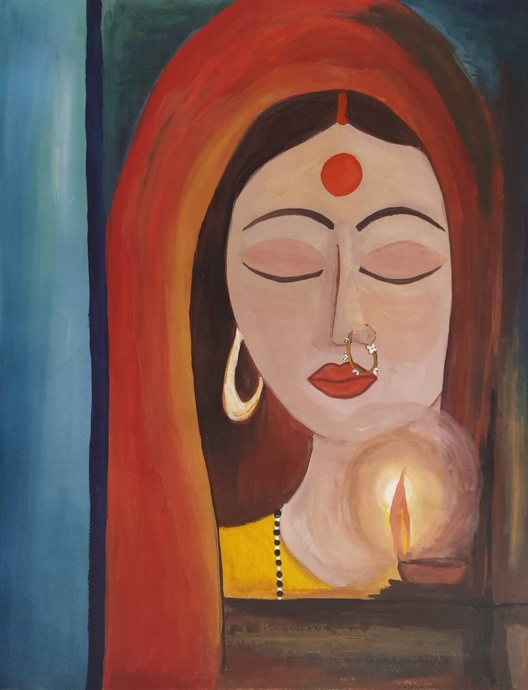 Original Women Painting by Charul Gandotra