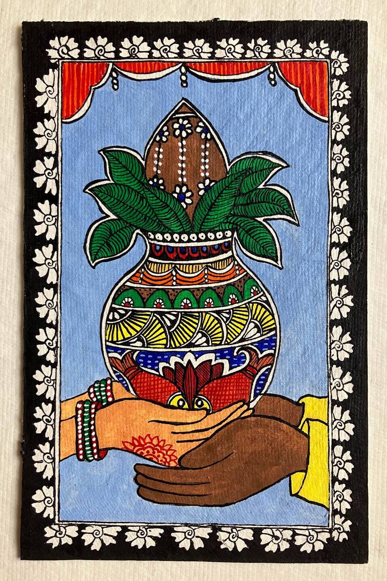 Original Folk Culture Painting by Charul Gandotra