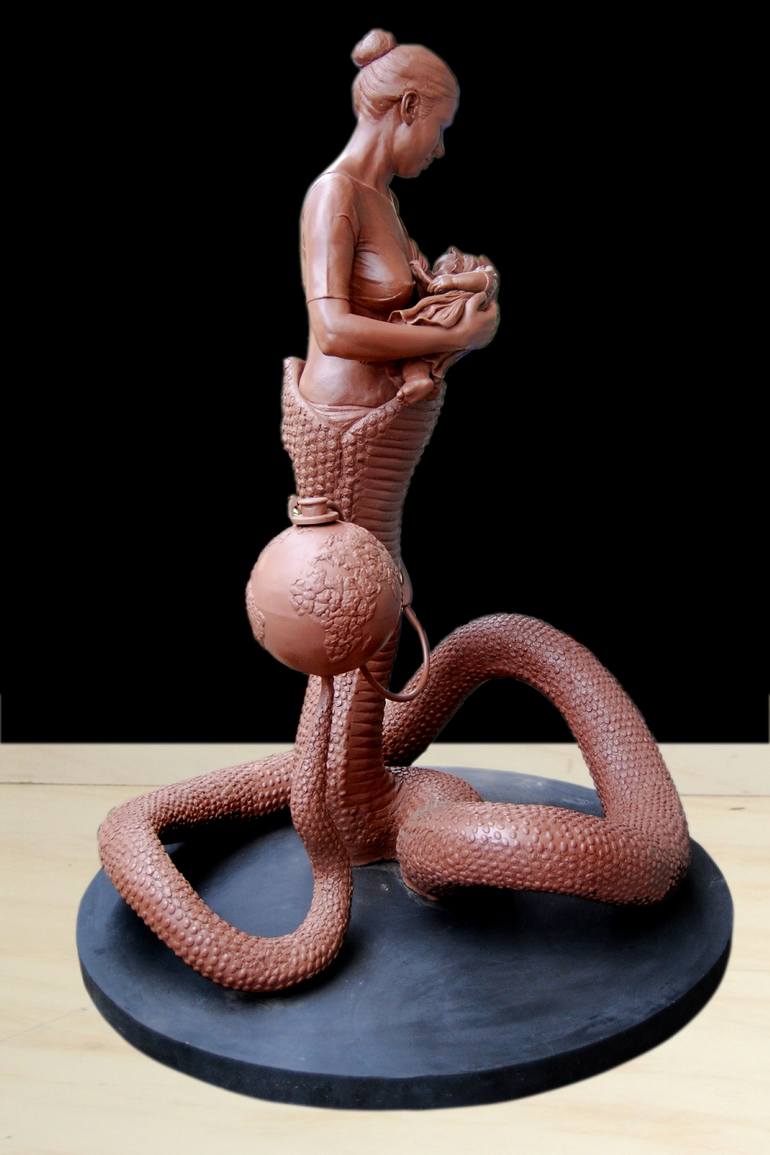 Original Figurative People Sculpture by Supriya Shinde