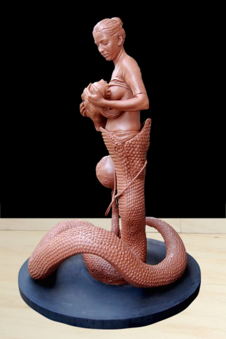 Original Figurative People Sculpture by Supriya Shinde
