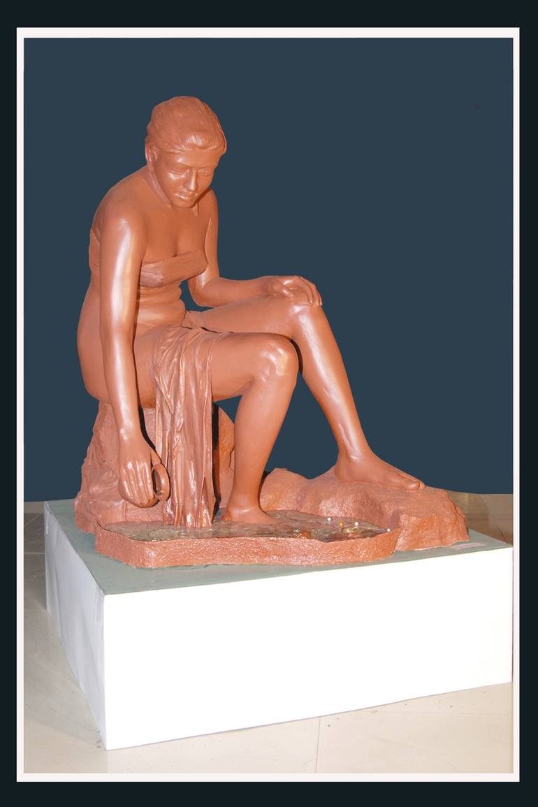 Original Figurative People Sculpture by Supriya Shinde