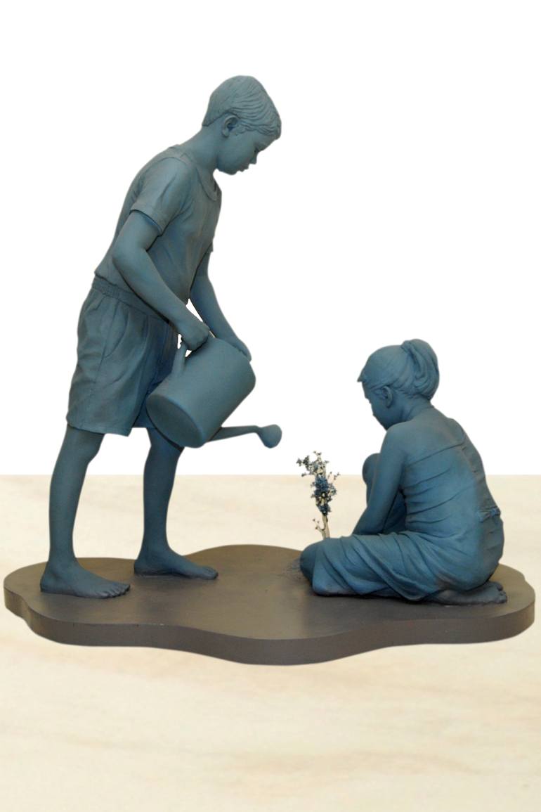 Original Figurative Children Sculpture by Supriya Shinde