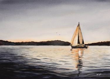 Original Sailboat Paintings by Irina Kurganskaya