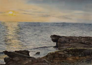 Print of Fine Art Seascape Paintings by Irina Kurganskaya