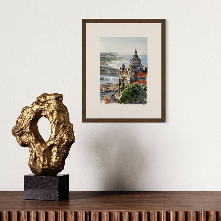 Original Art Nouveau Architecture Painting by Irina Kurganskaya