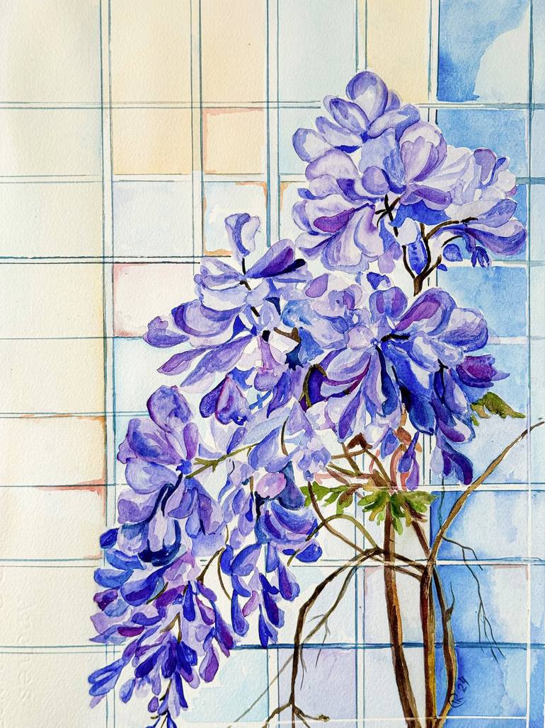 Light Purple Wisteria - Floral Heritage: Portugal in Bloom
