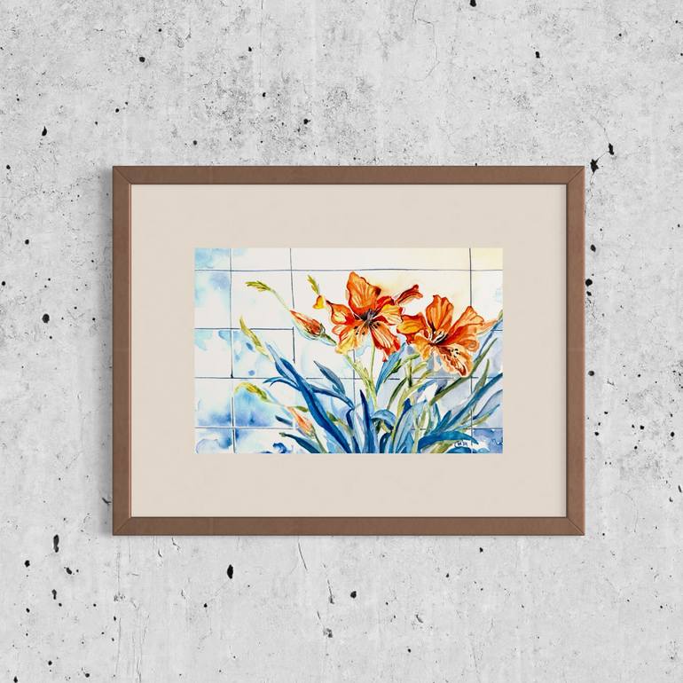 Original Conceptual Botanic Painting by Irina Kurganskaya