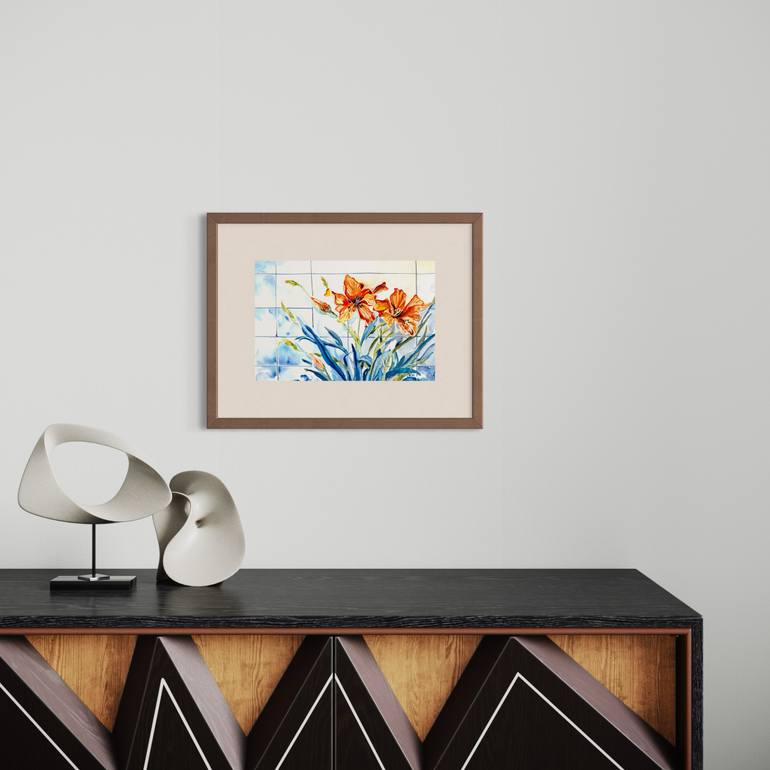 Original Conceptual Botanic Painting by Irina Kurganskaya