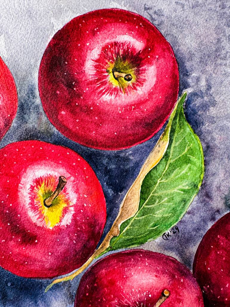 Original Art Deco Food & Drink Painting by Irina Kurganskaya