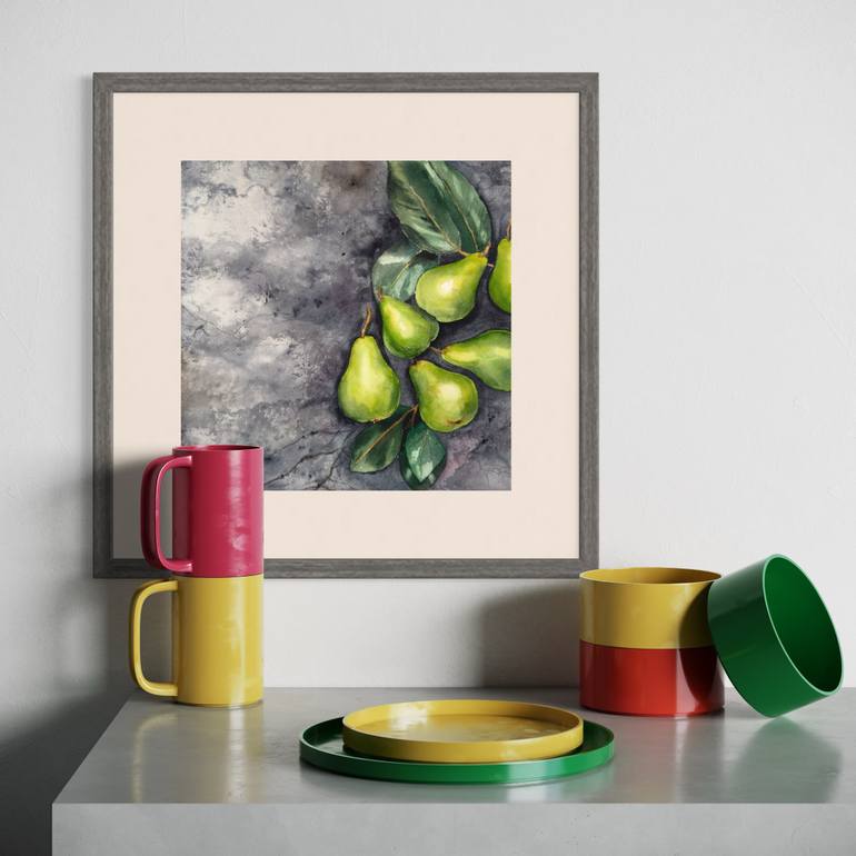 Original Art Deco Food & Drink Painting by Irina Kurganskaya