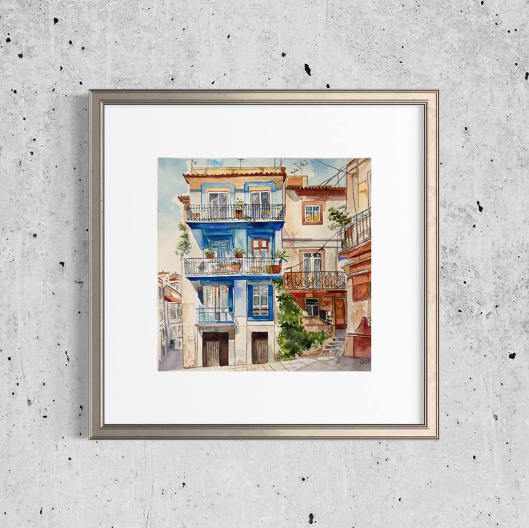 Original Classicism Architecture Painting by Irina Kurganskaya
