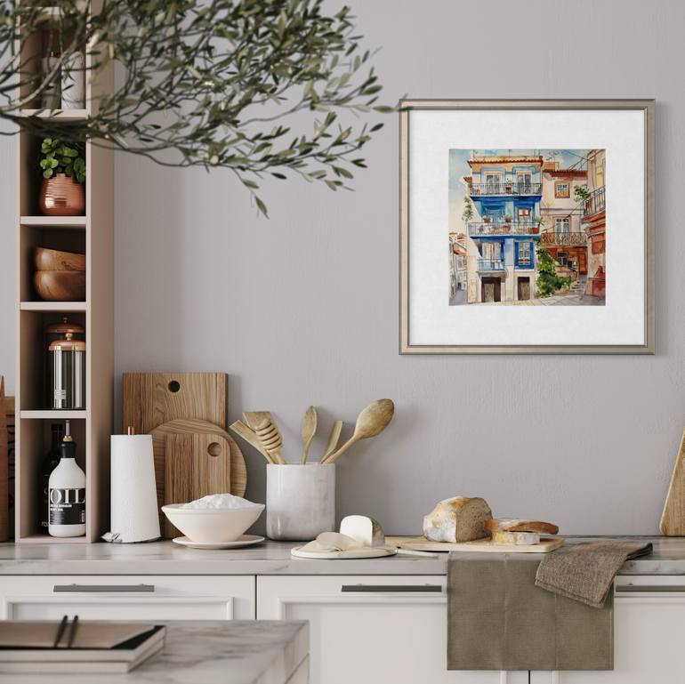 Original Classicism Architecture Painting by Irina Kurganskaya