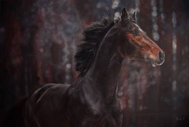Original Realism Horse Paintings by Katerina Ponomareva