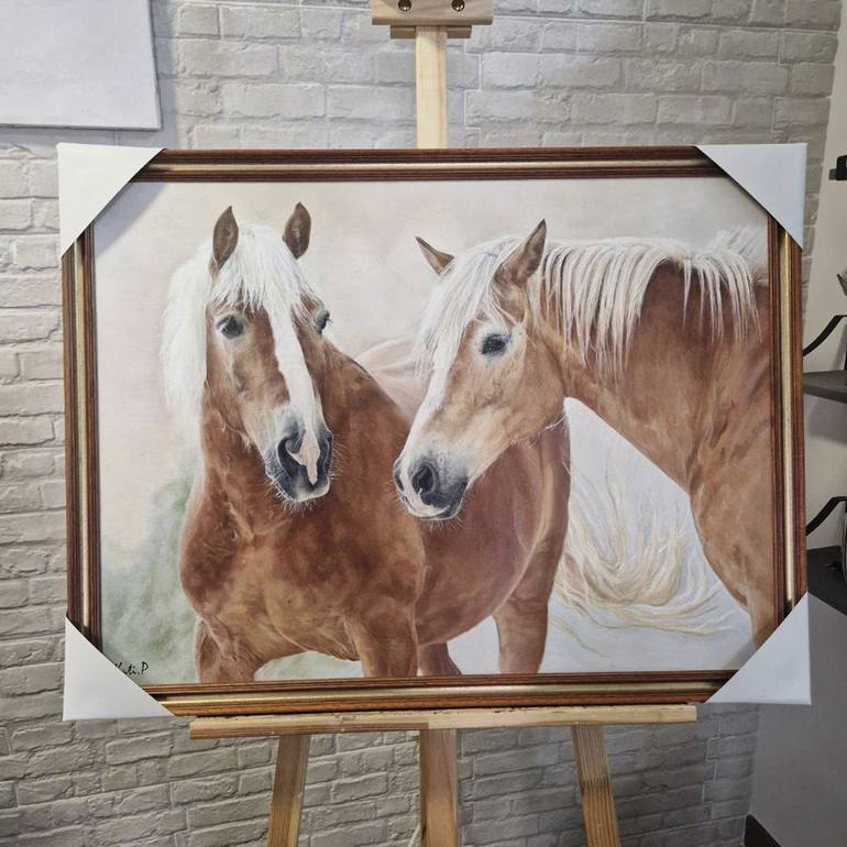 Original Horse Painting by Katerina Ponomareva