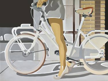 Print of Figurative Bicycle Paintings by Ana OnCanvas