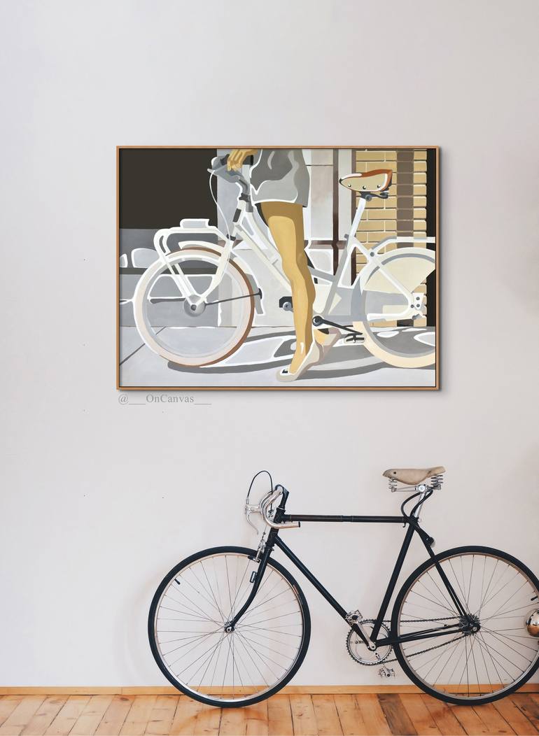 Original Contemporary Bicycle Painting by Ana OnCanvas