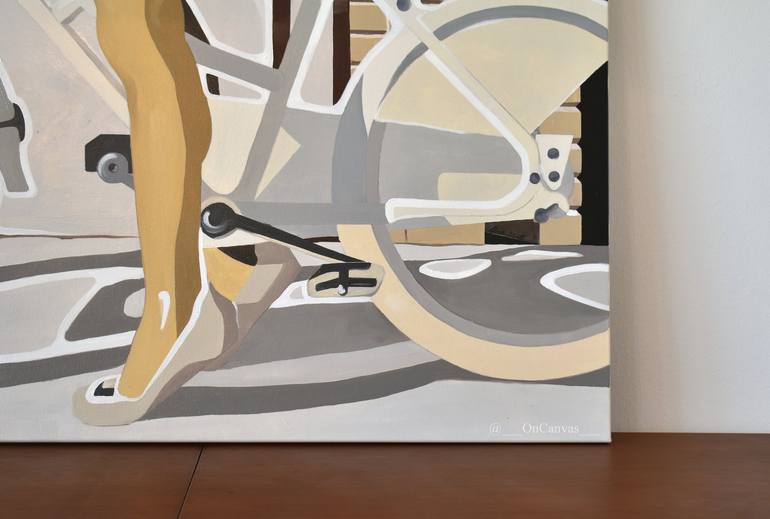 Original Contemporary Bicycle Painting by Ana OnCanvas