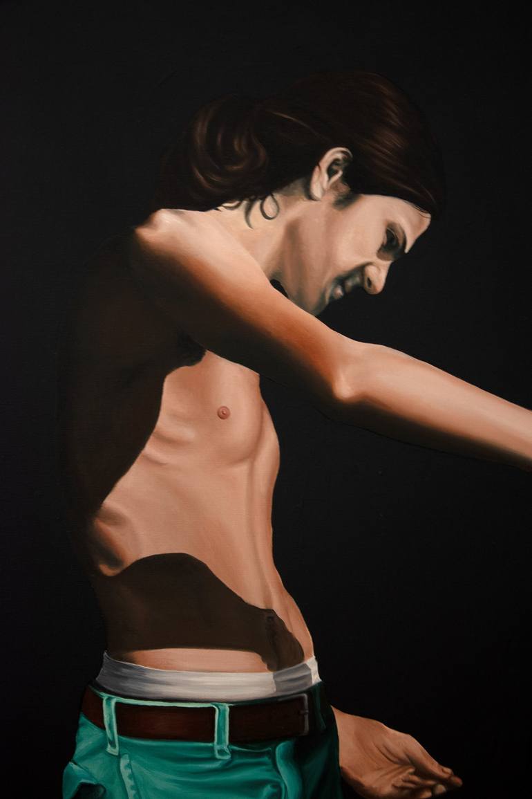 Original Figurative Nude Painting by Nicolas Maureau