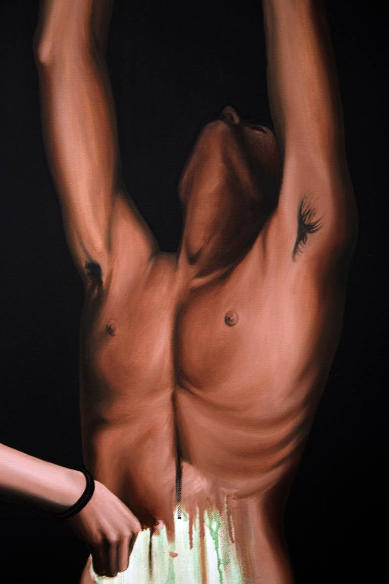 Original Figurative Nude Painting by Nicolas Maureau