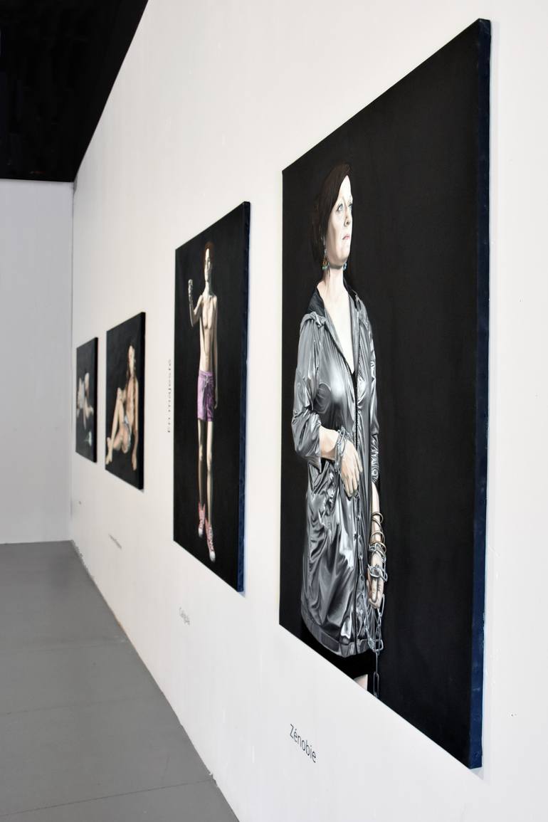 Original Figurative Women Painting by Nicolas Maureau