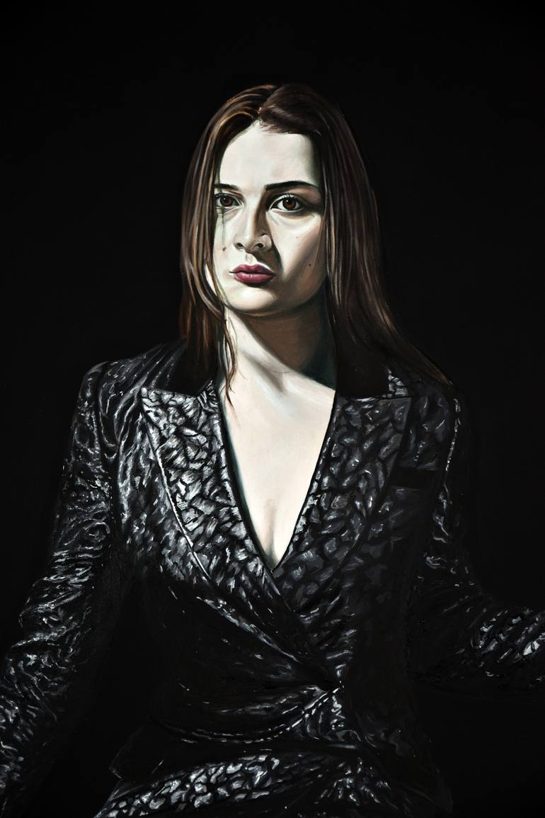 Original Figurative Women Painting by Nicolas Maureau