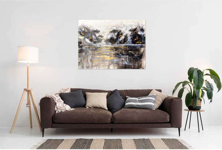 Original Abstract Landscape Painting by Cecilia Valente