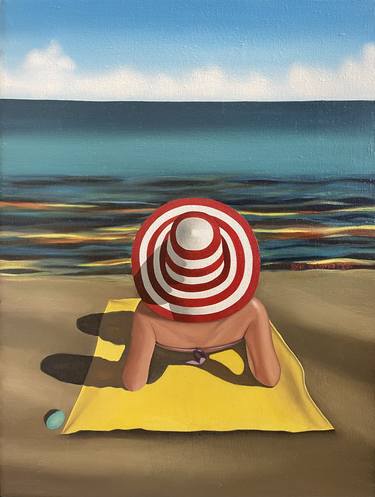 Original Beach Painting by Sofia de Castro